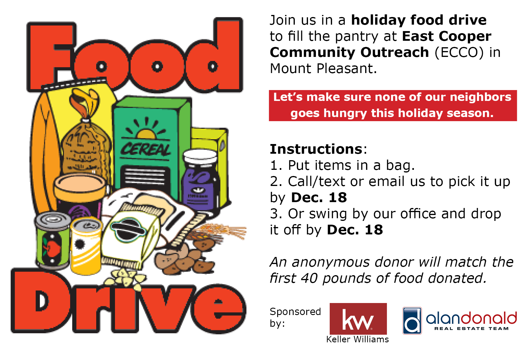 ECCO Holiday Food Drive